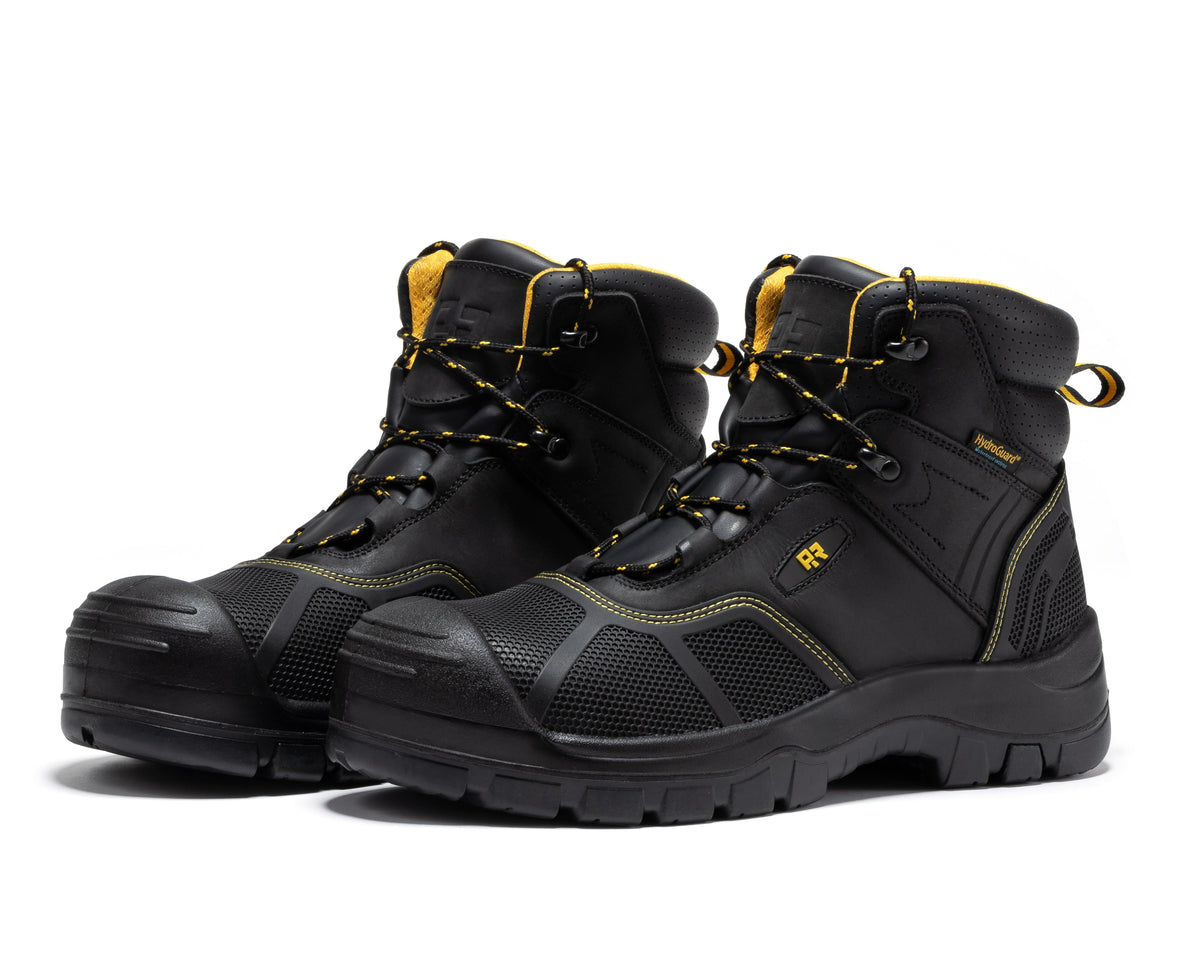 ROCKROOSTER Woodland Black 6 inch Waterproof Composite Toe Leather Work Boots AK663 – product view 11