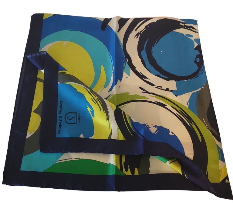 Scarves & Fedoras BAROCCO 100% ITALIAN SILK SCARF – product view 3