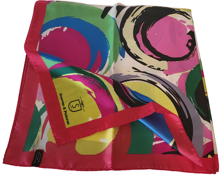 Scarves & Fedoras BAROCCO 100% ITALIAN SILK SCARF – product view 2