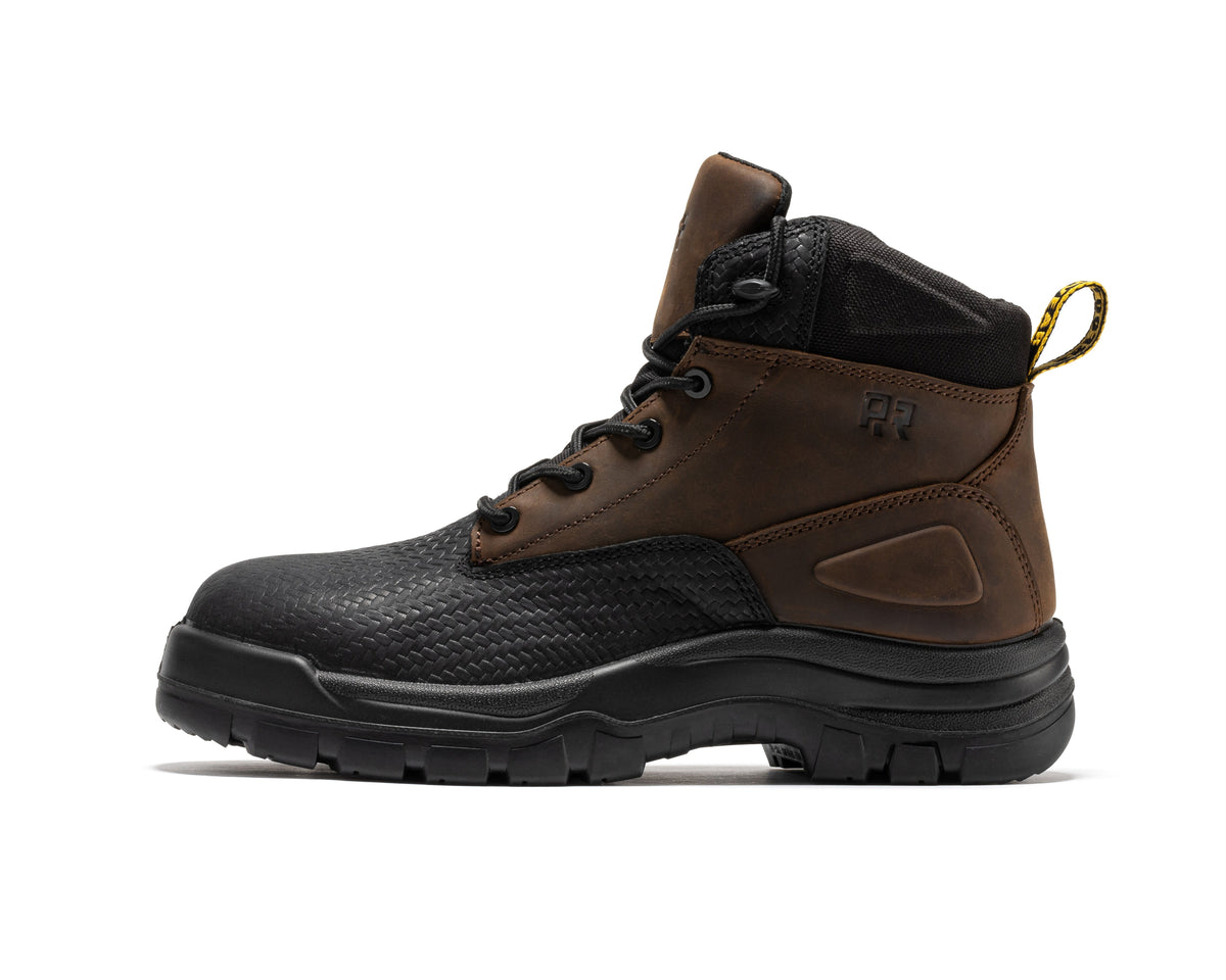 ROCKROOSTER Marfa Brown 6 Inch Waterproof Composite Toe Leather Work Boots CP210 – product view 4