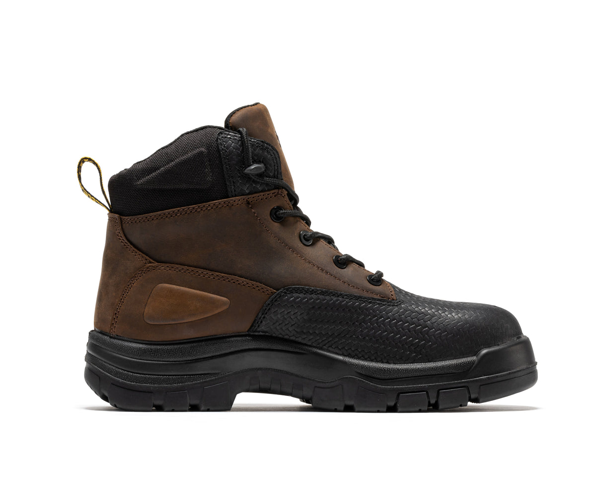 ROCKROOSTER Marfa Brown 6 Inch Waterproof Composite Toe Leather Work Boots CP210 – product view 6