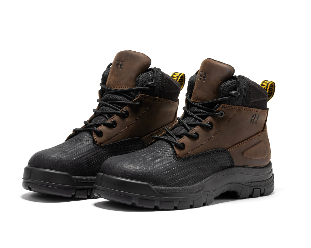 ROCKROOSTER Marfa Brown 6 Inch Waterproof Composite Toe Leather Work Boots CP210 – product view 9