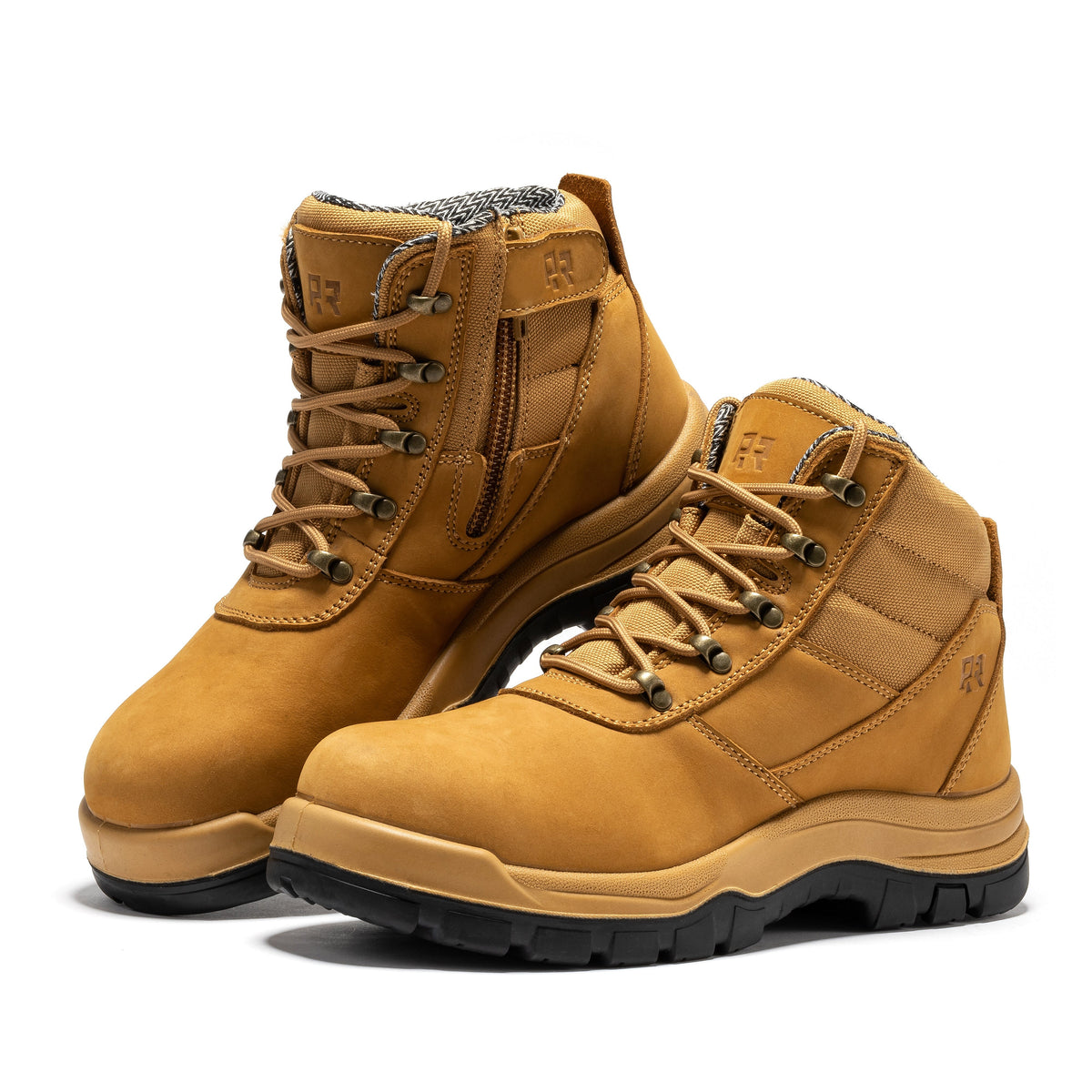 ROCKROOSTER Avalon Black 6 Inch Zip-sided Composite toe Leather Work Boots CP213BK – product view 14