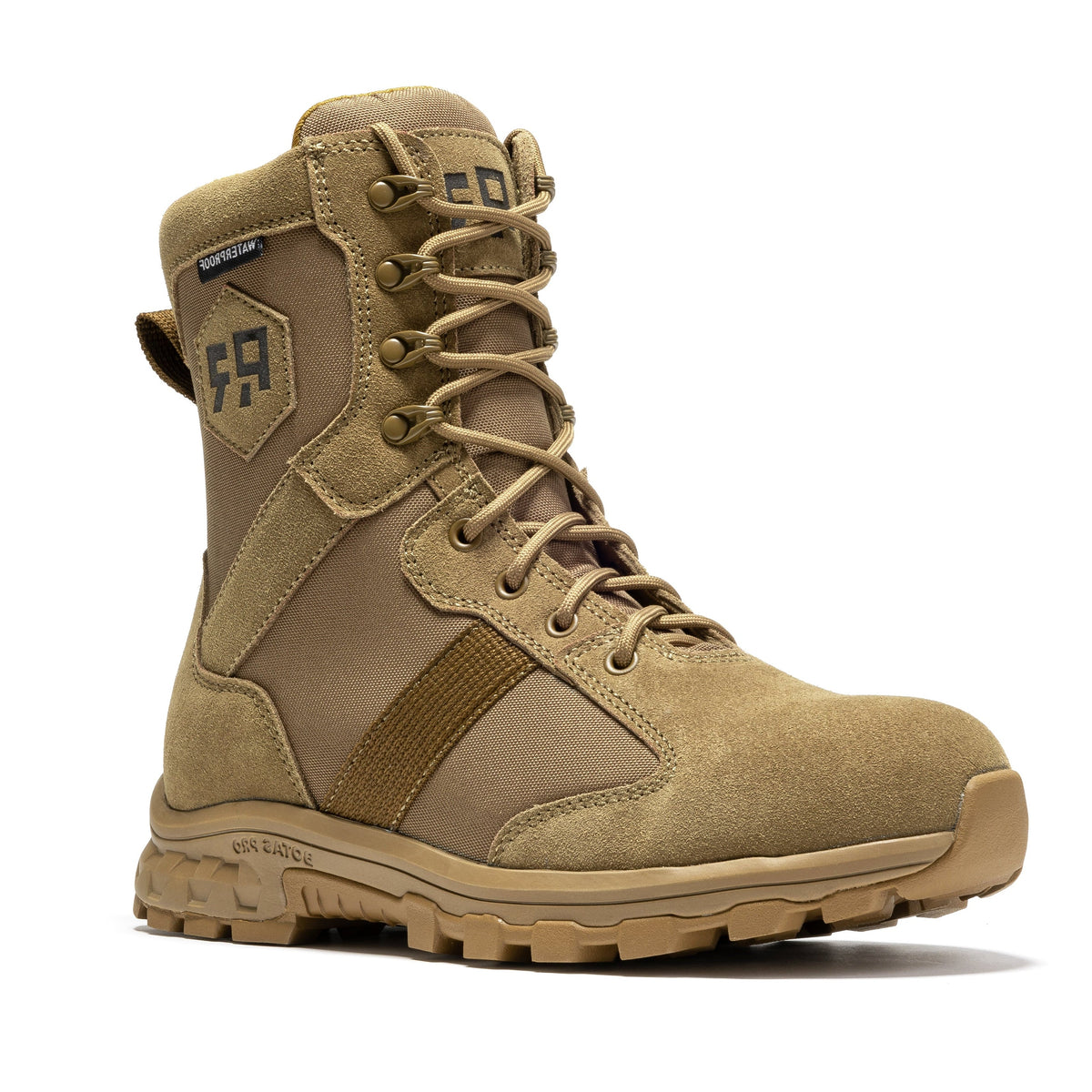 ROCKROOSTER Colmar Coyote 8 inch Suede Leather Waterproof Tactical & Military Boots AB500 – product view 1