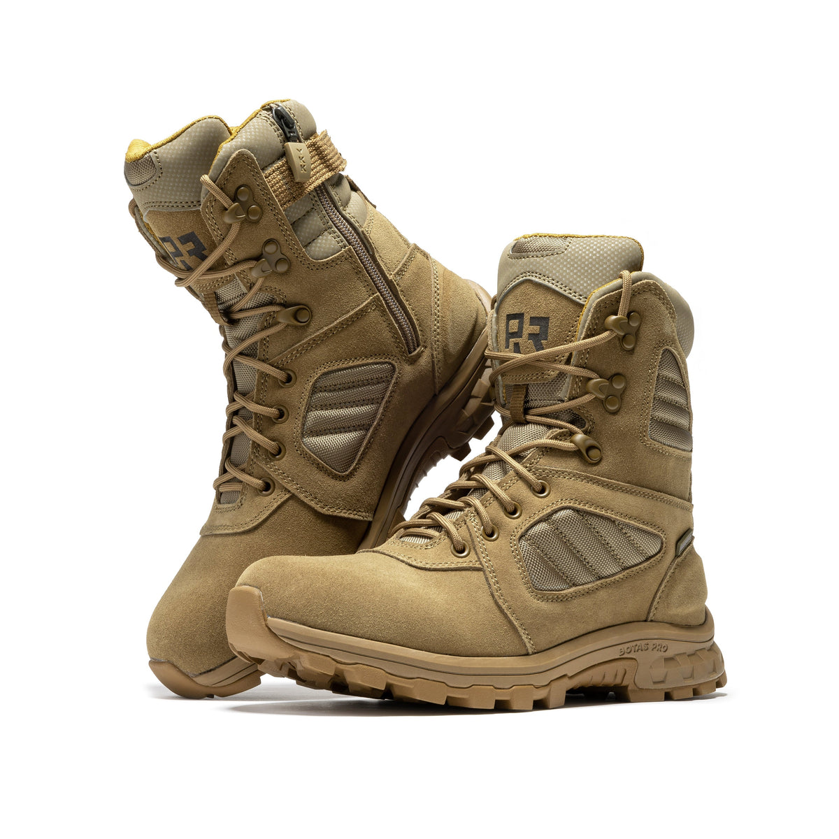 ROCKROOSTER Burano Coyote 8 inch Suede Leather Waterproof Tactical & Military Boots AB540 – product view 8