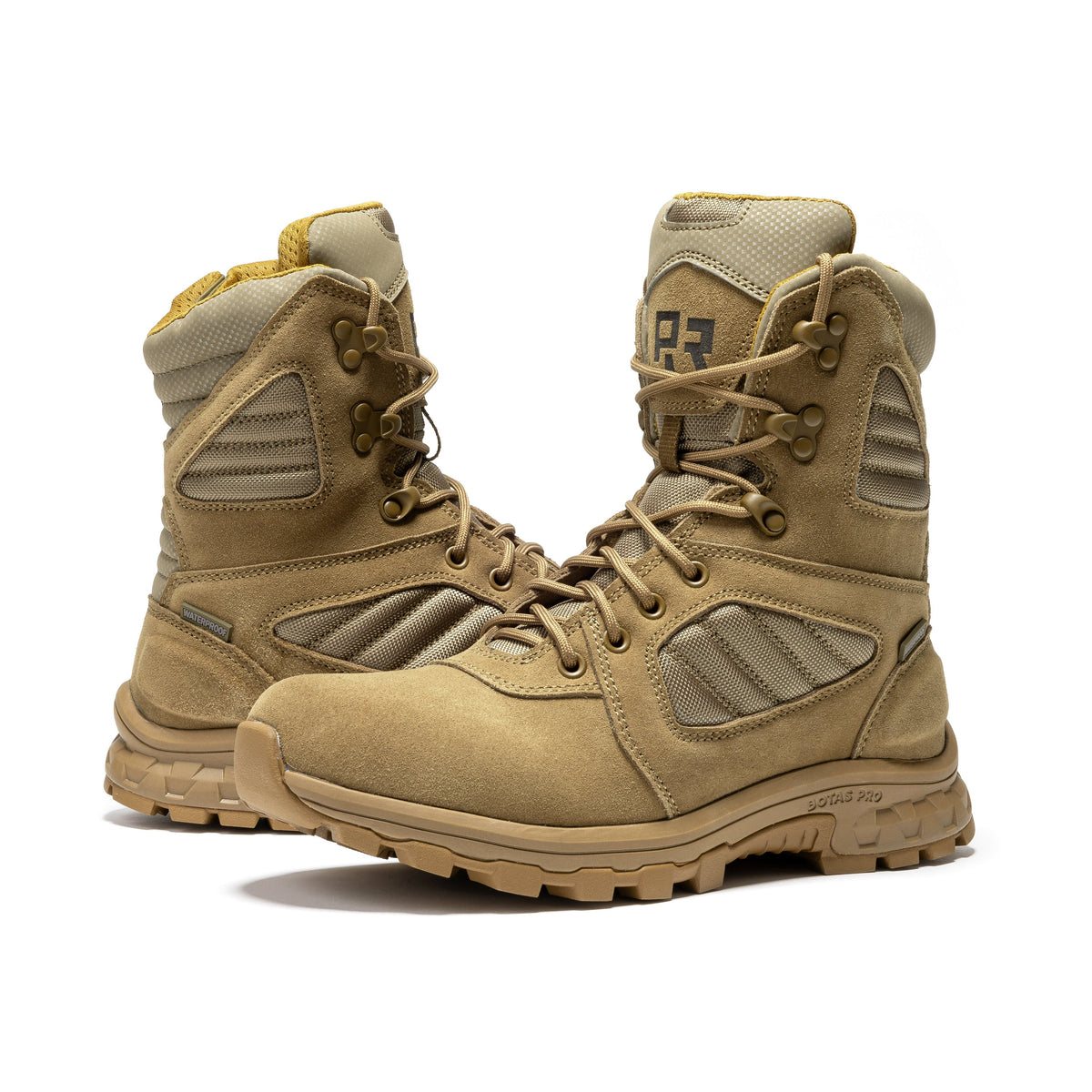 ROCKROOSTER Burano Coyote 8 inch Suede Leather Waterproof Tactical & Military Boots AB540 – product view 7