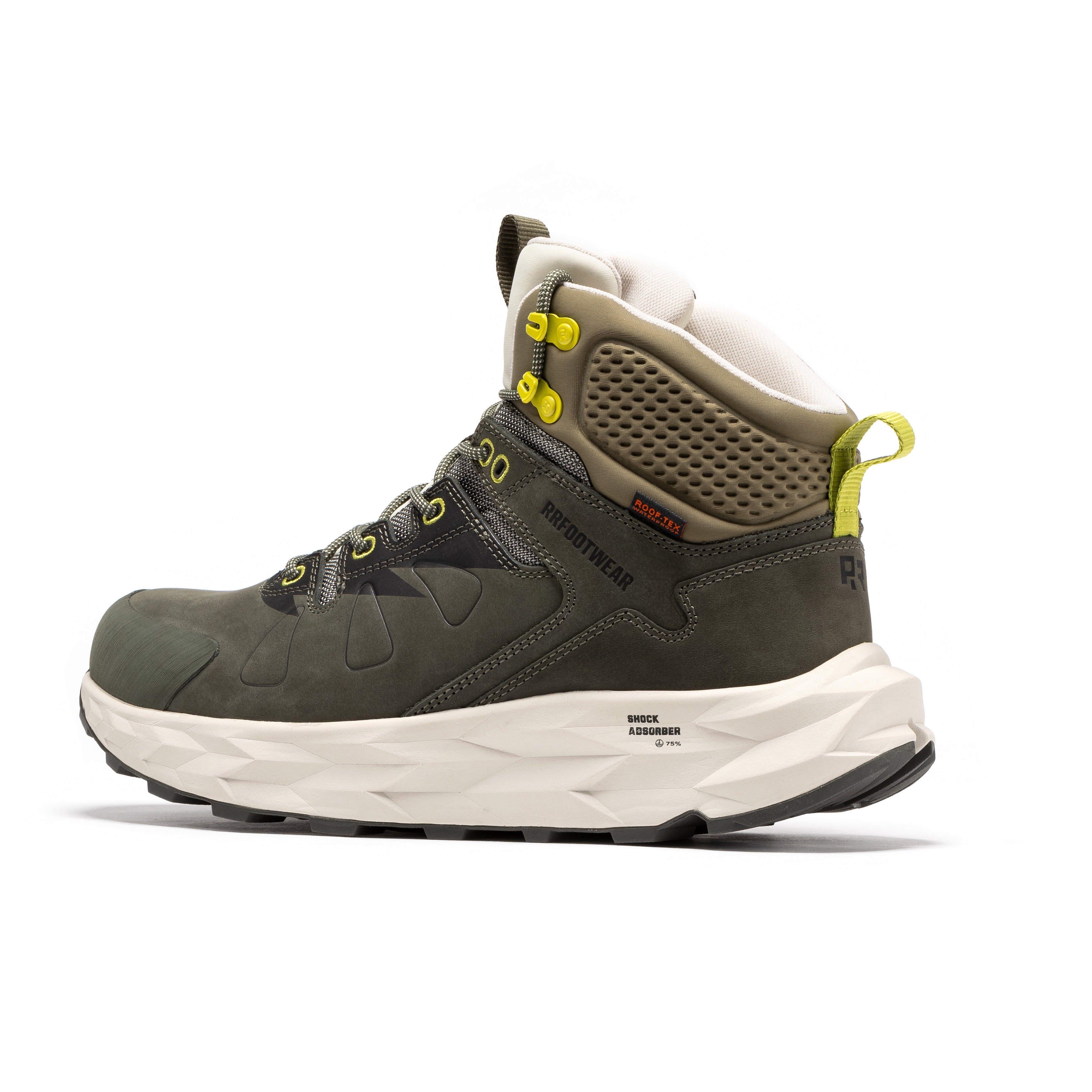 ROCKROOSTER Farmington Green 6 Inch Waterproof Hiking Boots with VIBRAM® Outsole OC21033