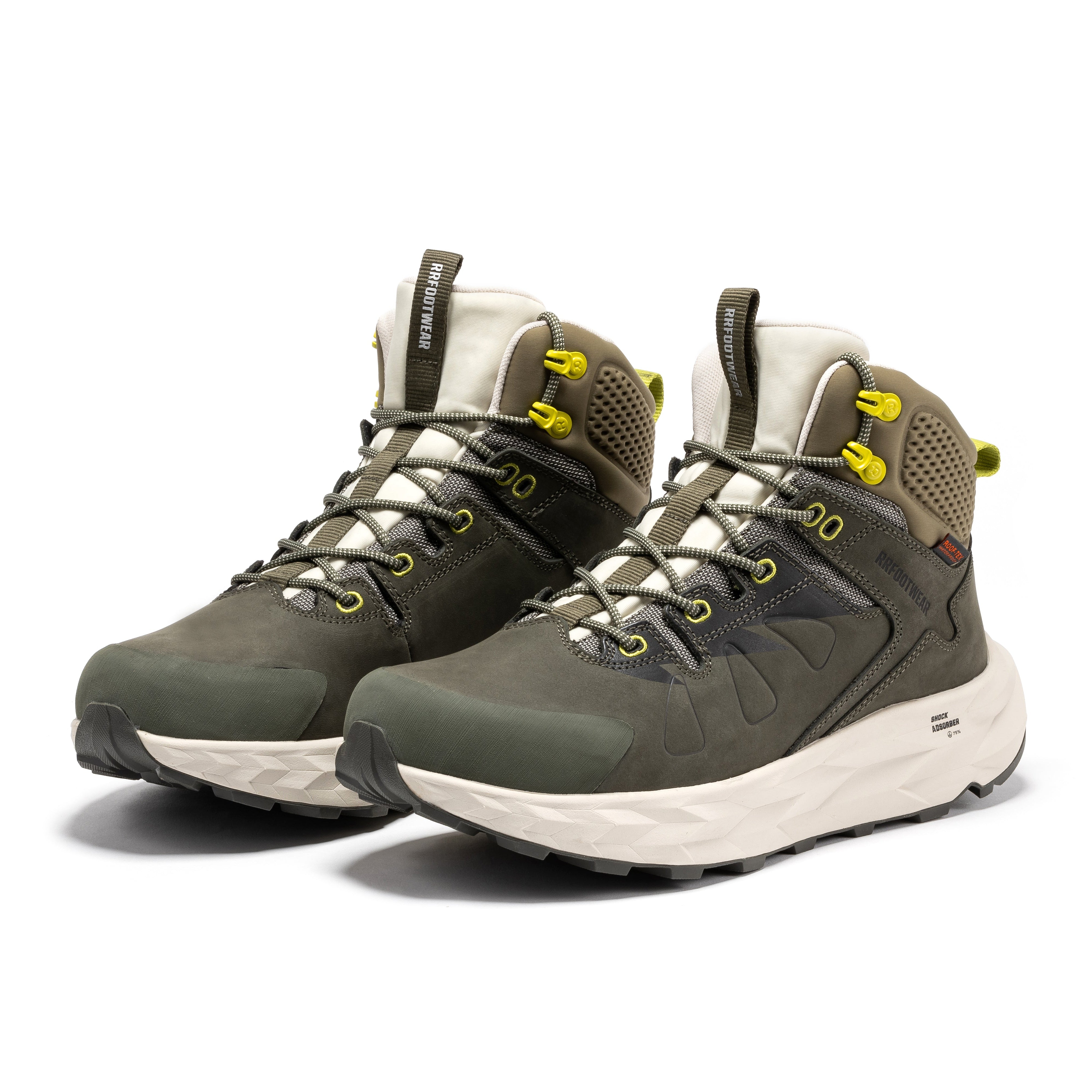 ROCKROOSTER Farmington Green 6 Inch Waterproof Hiking Boots with VIBRAM® Outsole OC21033