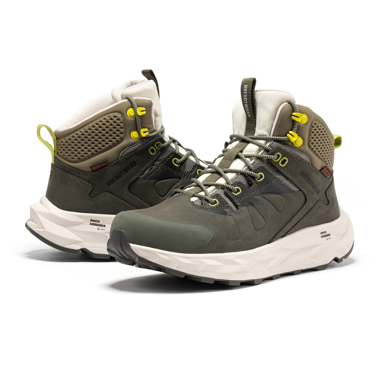 ROCKROOSTER Farmington Green 6 Inch Waterproof Hiking Boots with VIBRAM® Outsole OC21033