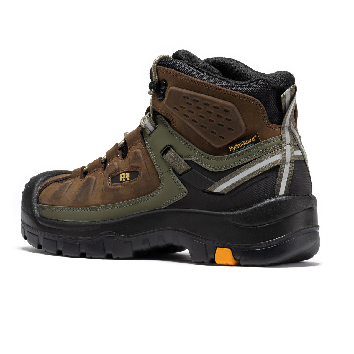 ROCKROOSTER Woodland Brown 6 inch Composite Toe Waterproof Leather Work Boots AK661 – product view 2
