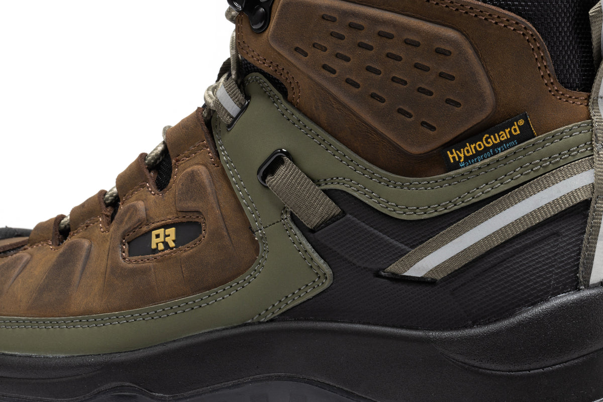 ROCKROOSTER Woodland Brown 6 inch Composite Toe Waterproof Leather Work Boots AK661 – product view 11