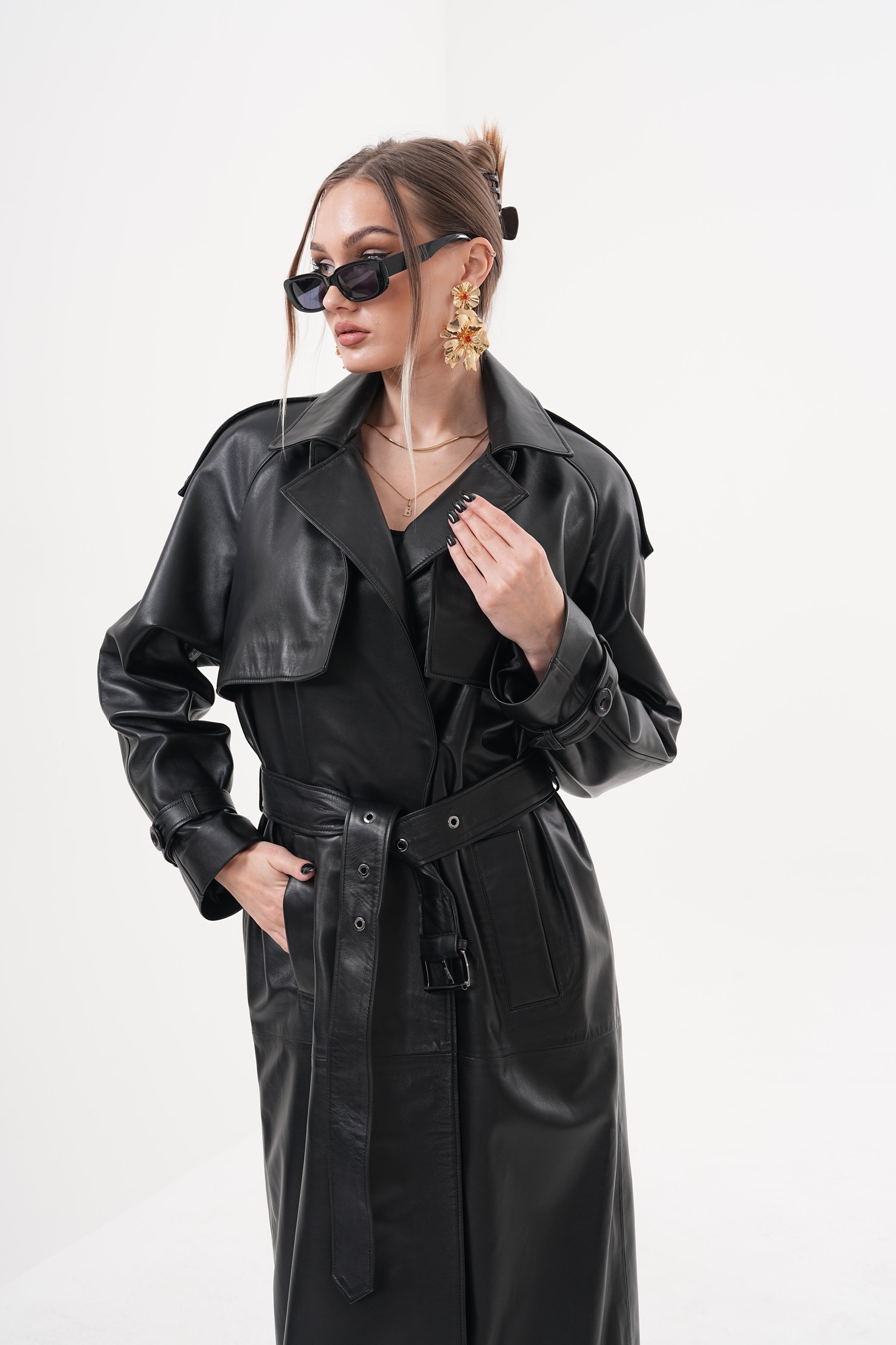 The Raven Black Leather Women Jacket
