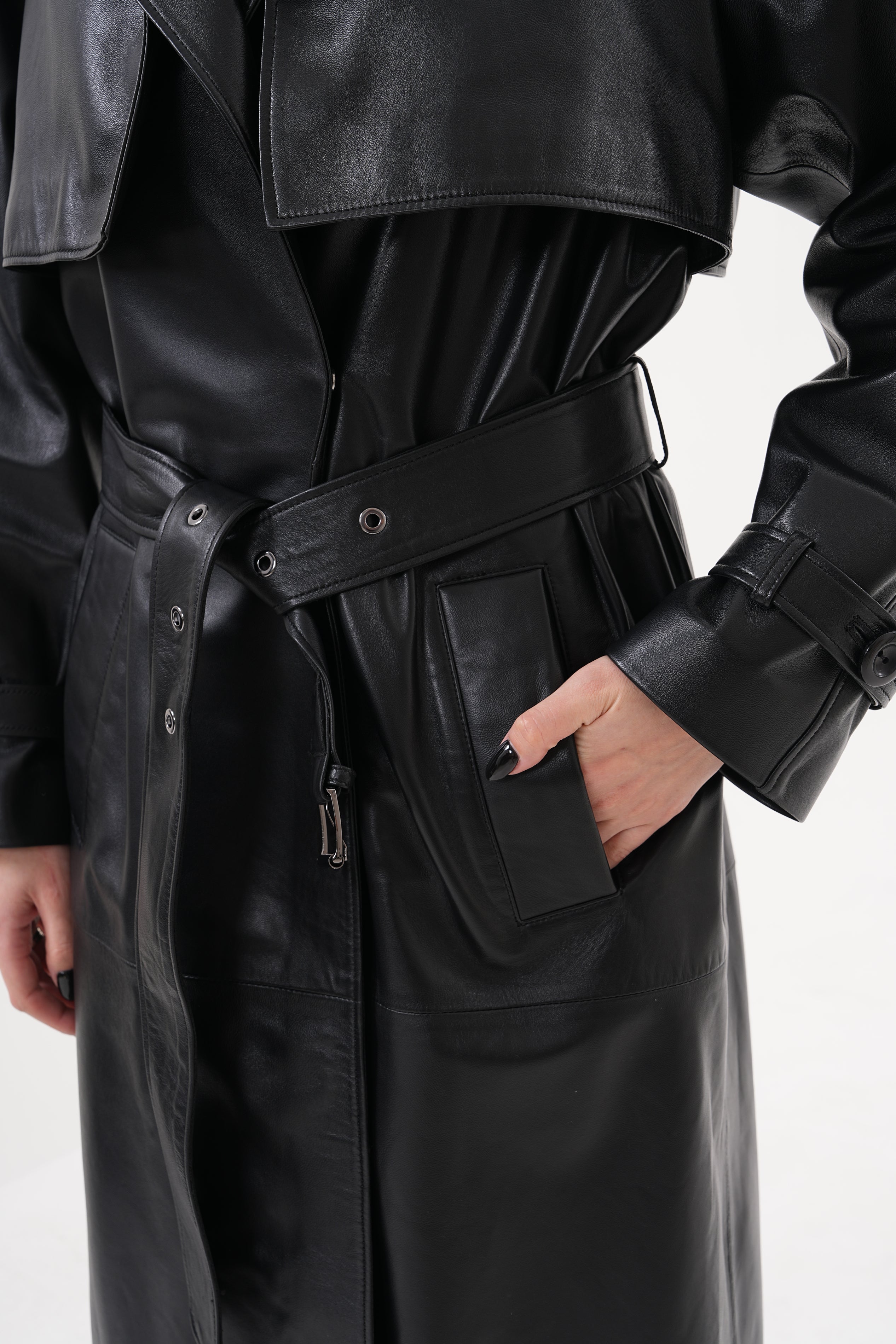 The Raven Black Leather Women Jacket