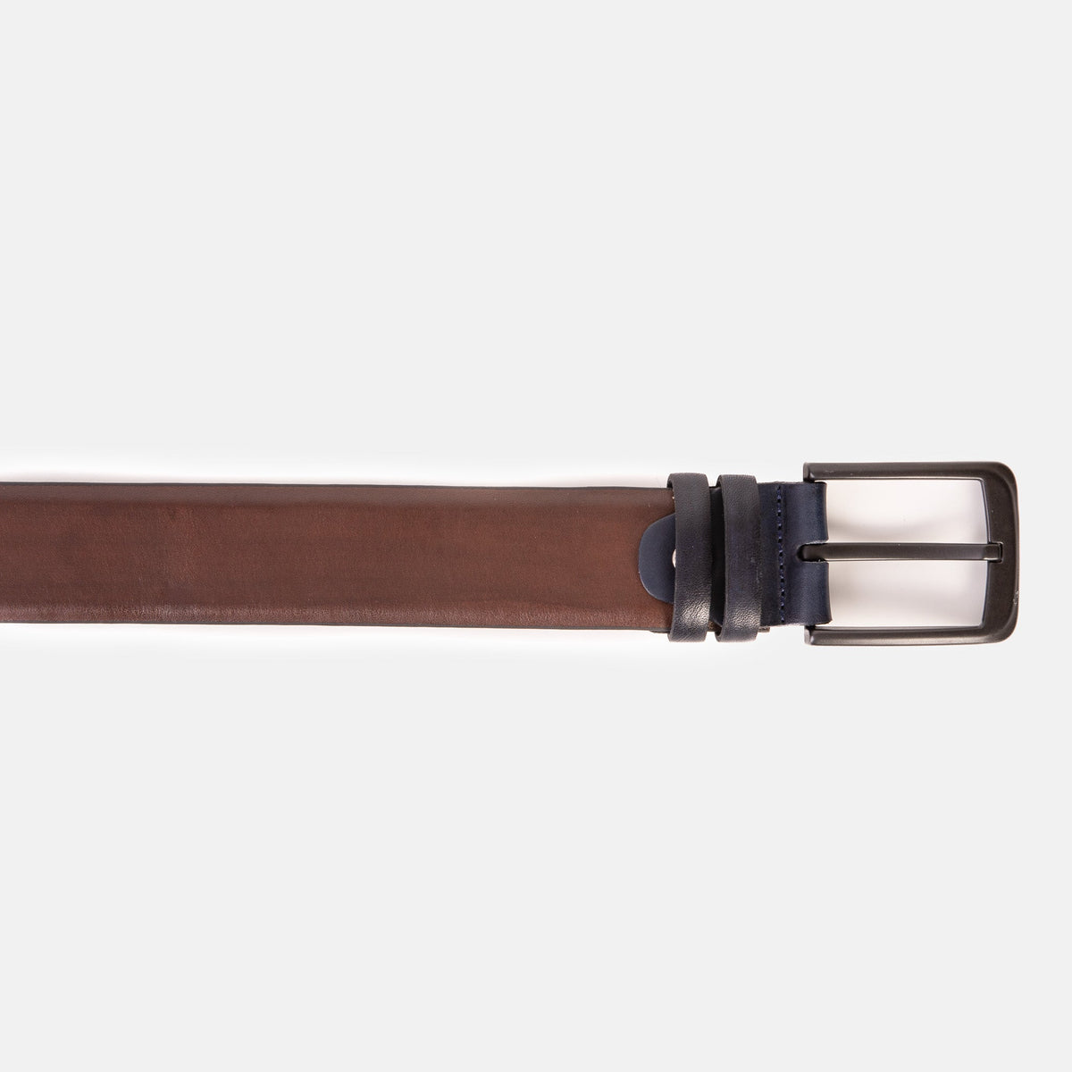 Vinci Leather The Neiva Navy/Brown Leather Belt – product view 5