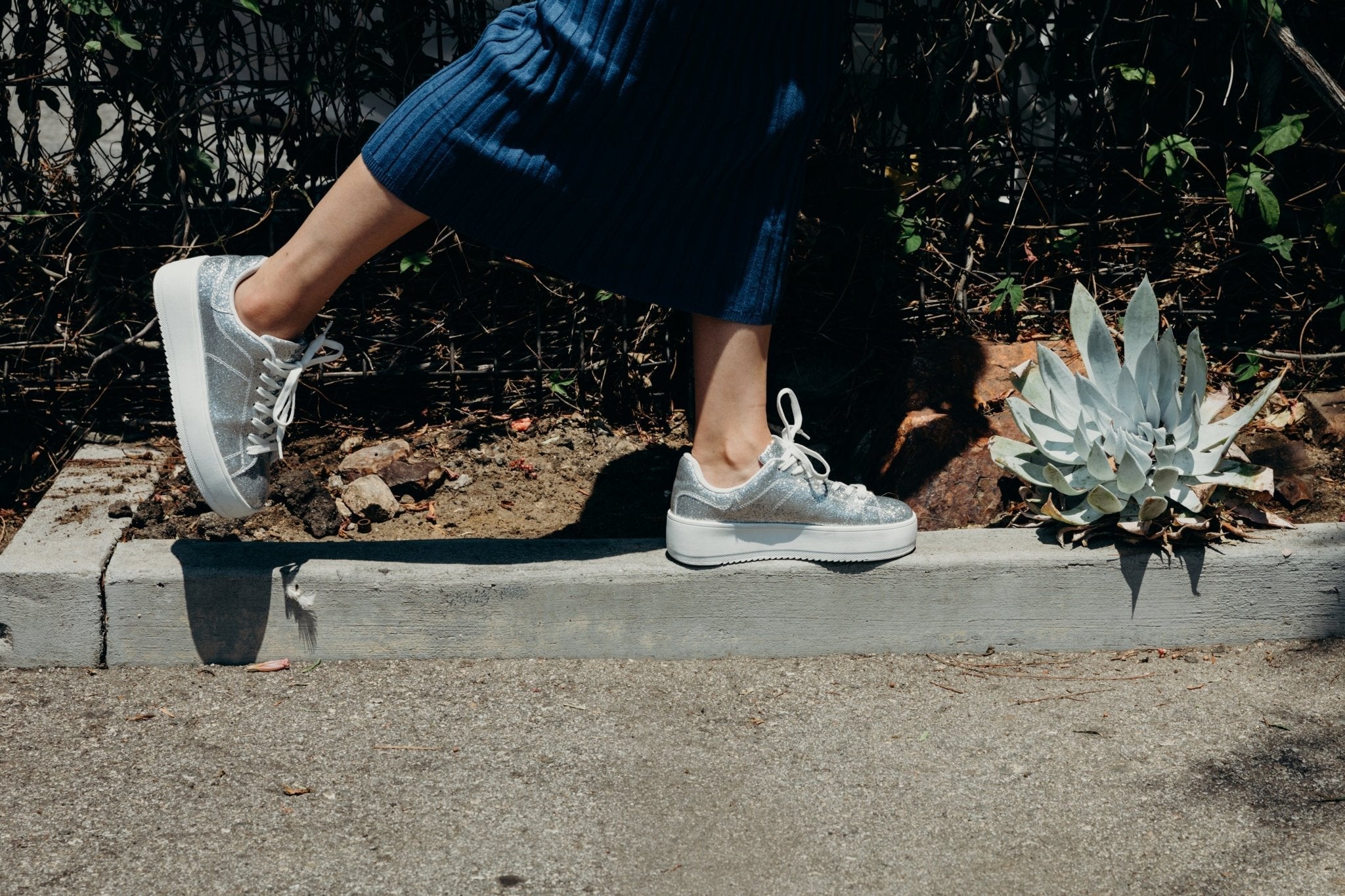 Hero | Silver Glitter Patent