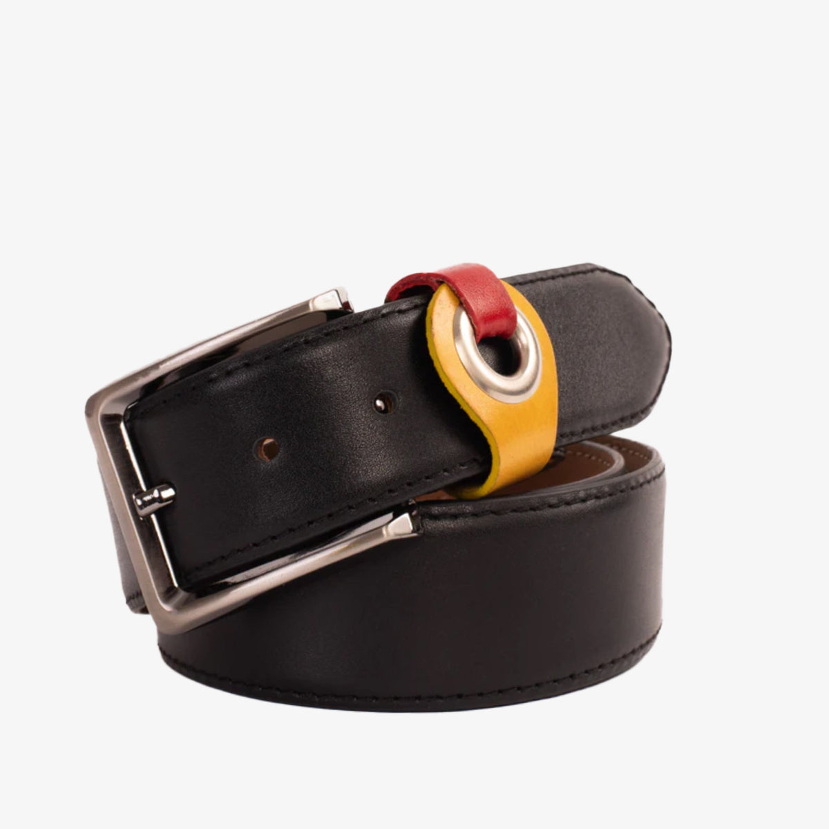 Vinci Leather The Jackie Black Leather Belt – product view 1