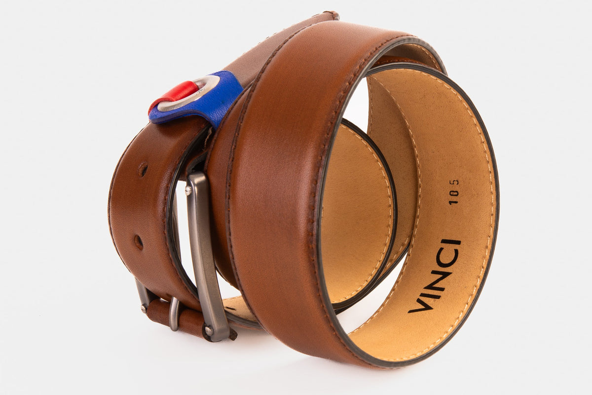 Vinci Leather The Jackie Tan Leather Belt – product view 4