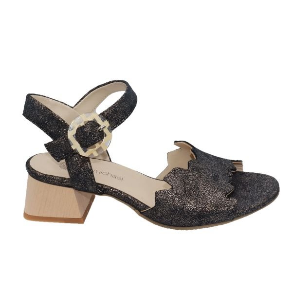 Eric Michael Jade Scalloped Wedge Sandal