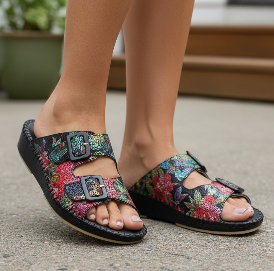 Jen Classic Leather Slide