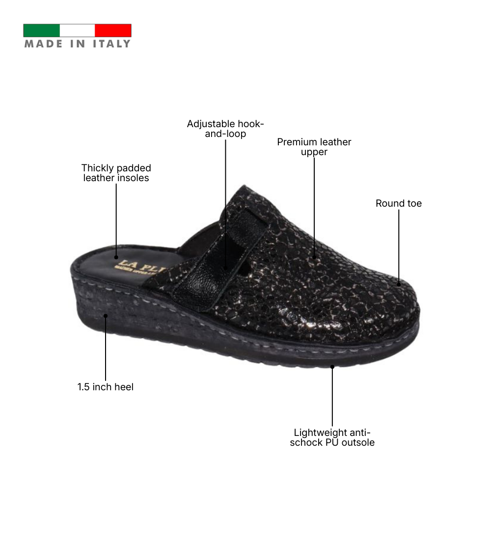 Hava Woman's Slip-On Leather Comfort Sandal