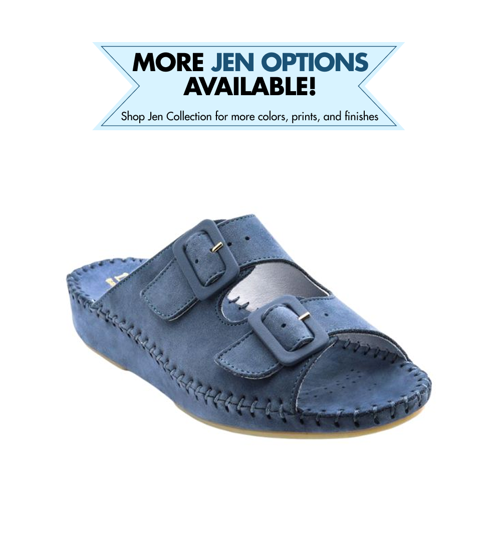 Jen Nubuck Leather Slide