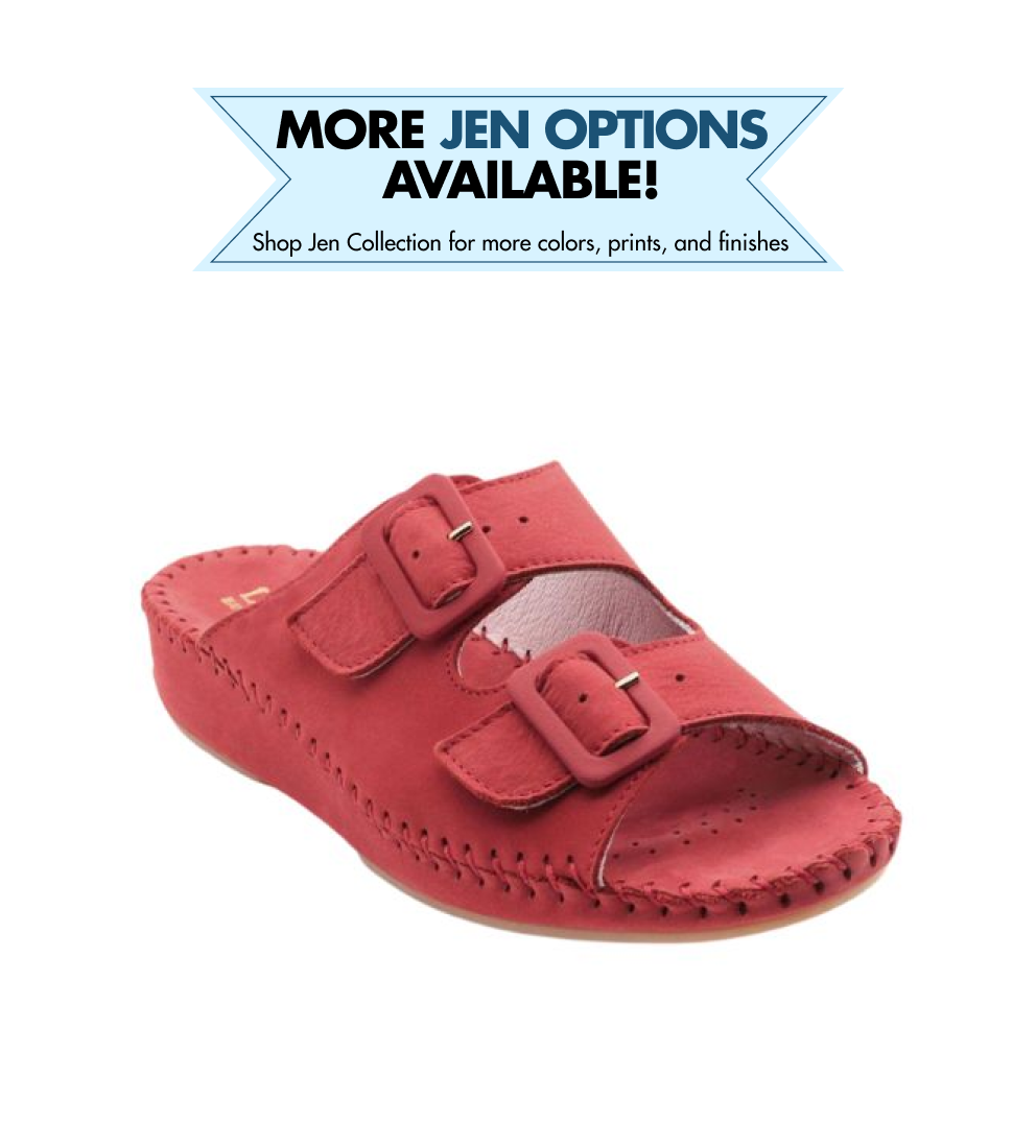 Jen Nubuck Leather Slide