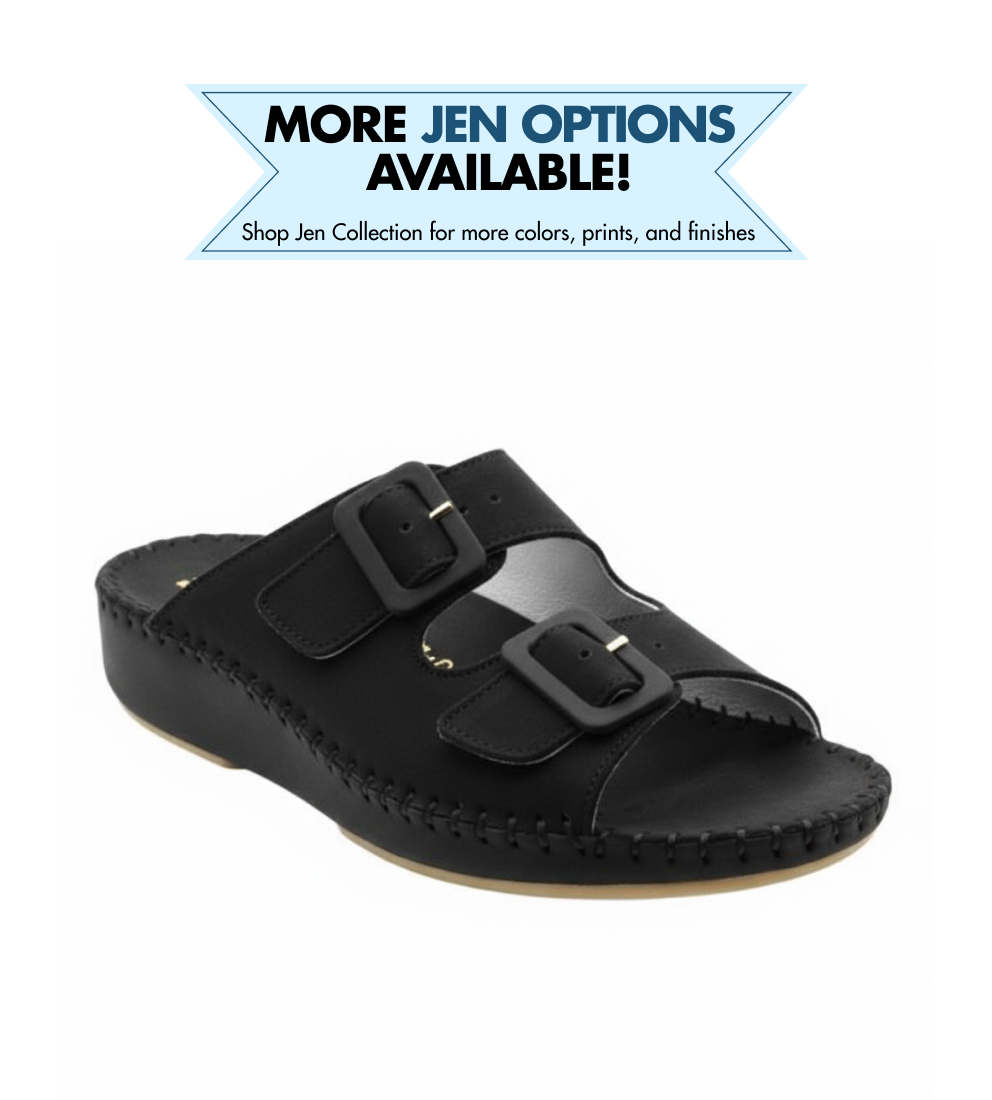 Jen Nubuck Leather Slide
