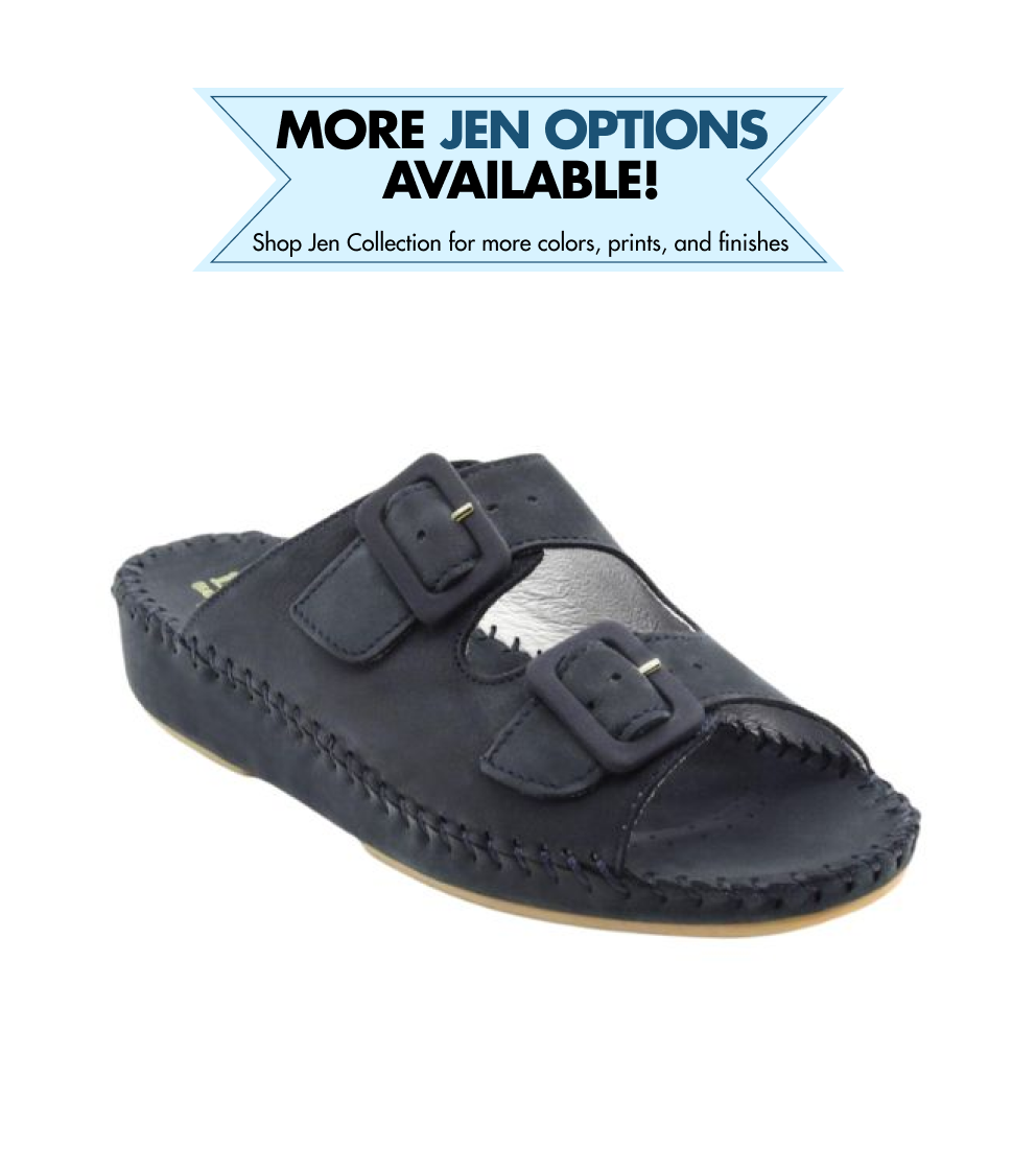 Jen Nubuck Leather Slide