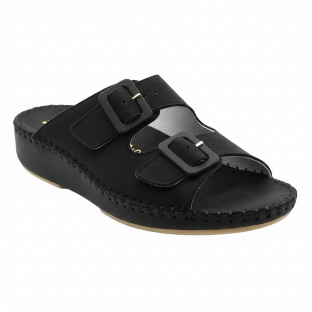 Jen Nubuck Leather Slide