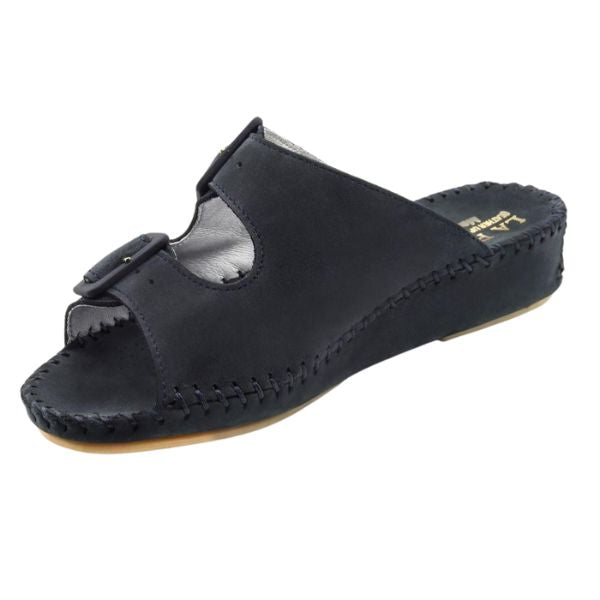 Jen Nubuck Leather Slide