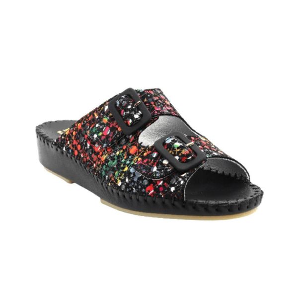Jen Women’s Leather Comfort Slide Sandal