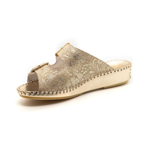 Jen Women’s Leather Comfort Slide Sandal