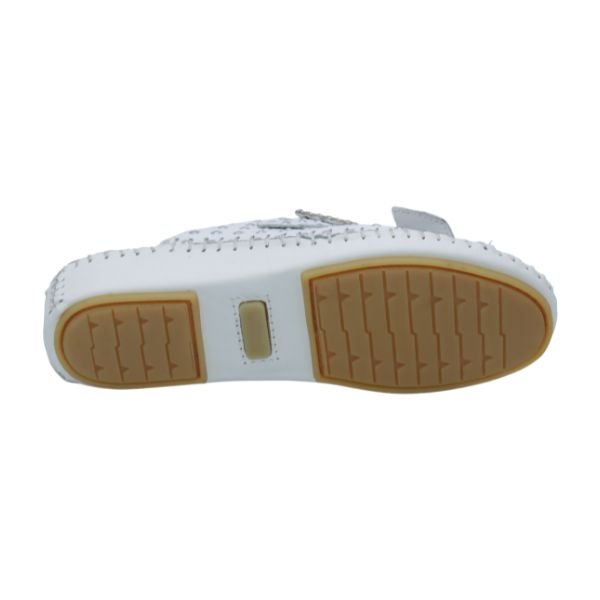 Jen Rhinestone Leather Slide