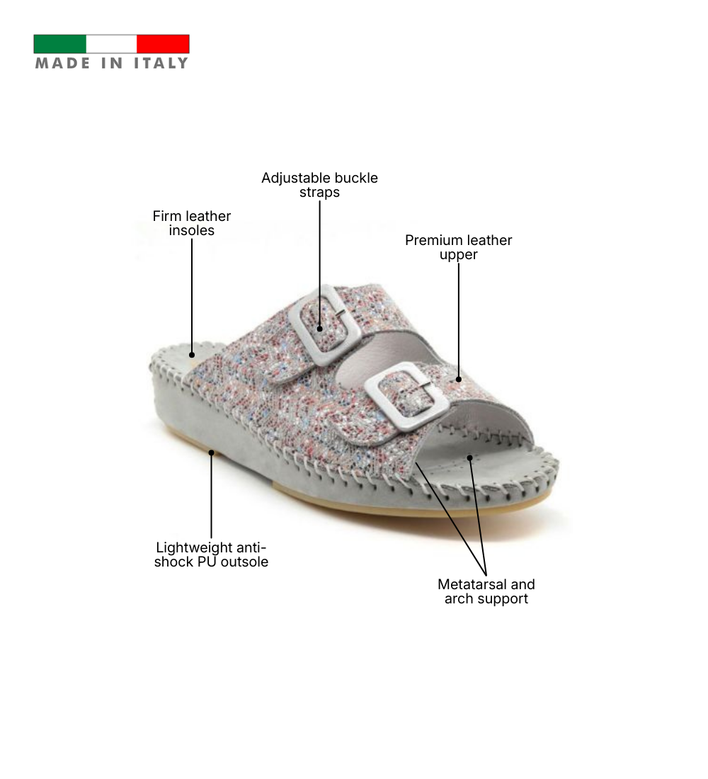 Jen Women’s Leather Comfort Slide Sandal
