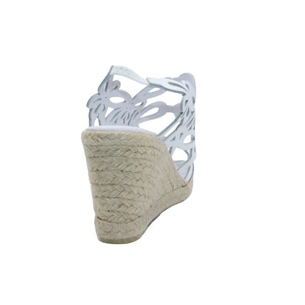 Eric Michael Jillian Laser-Cut Wedge Sandal