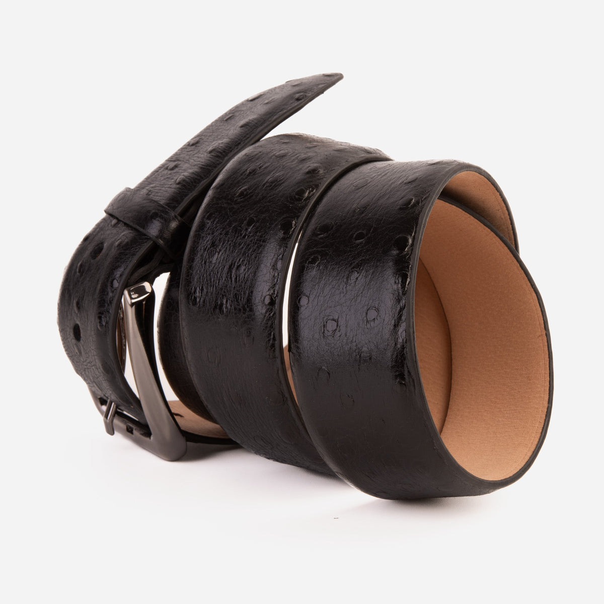 Vinci Leather The Johannesburg Black Leather Belt – product view 3