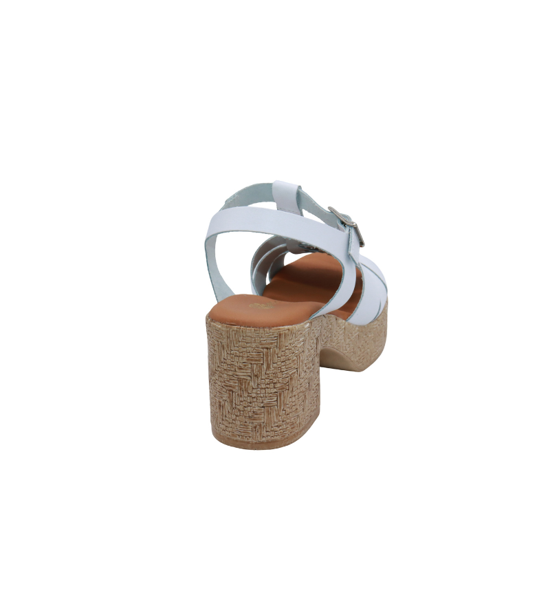 Eric Michael Joni Woven Leather Wedge Sandal