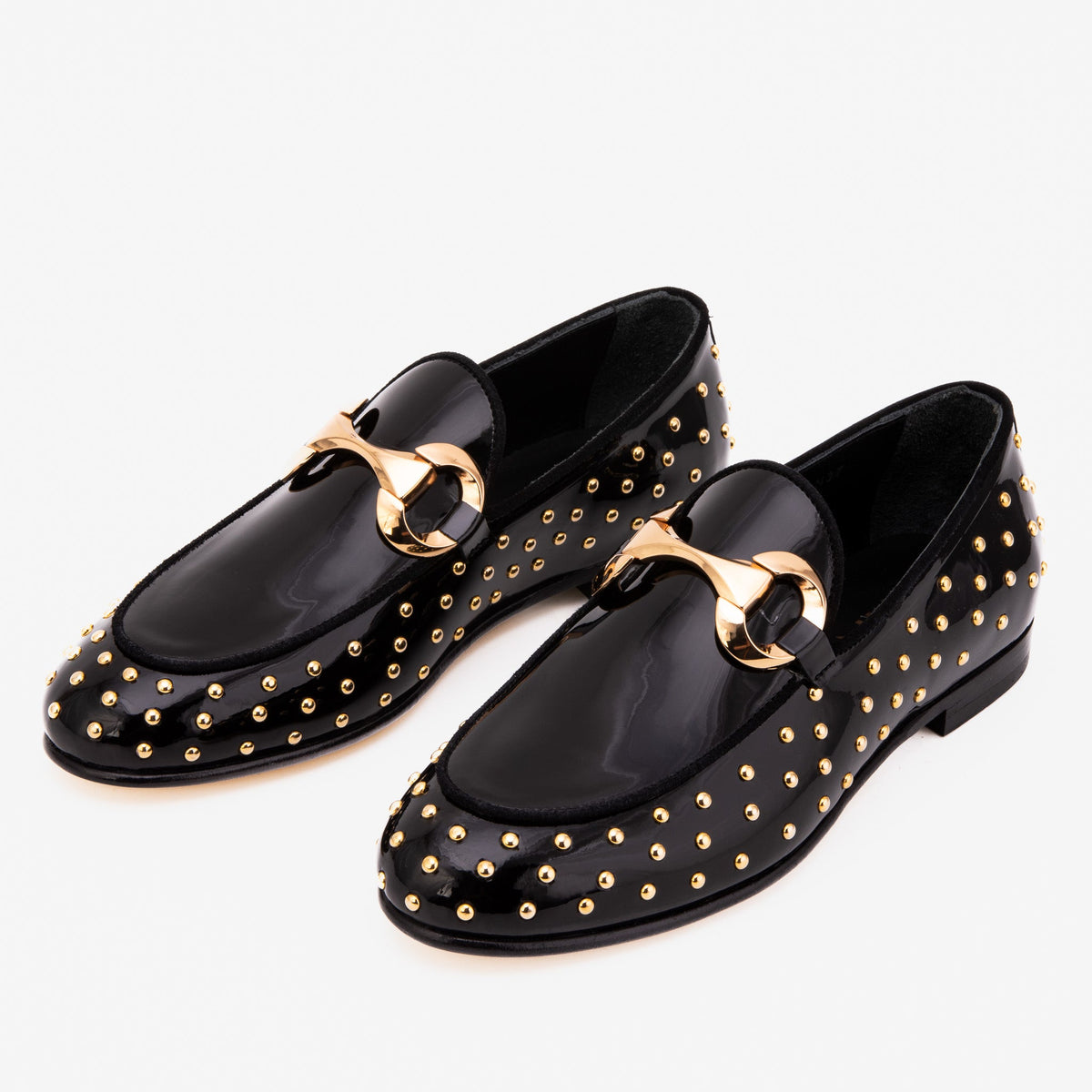 Vinci Leather The Jupiter Shoe Black Spike Leather Bit Dress Loafer Limited Edition Women Shoe – product view 6