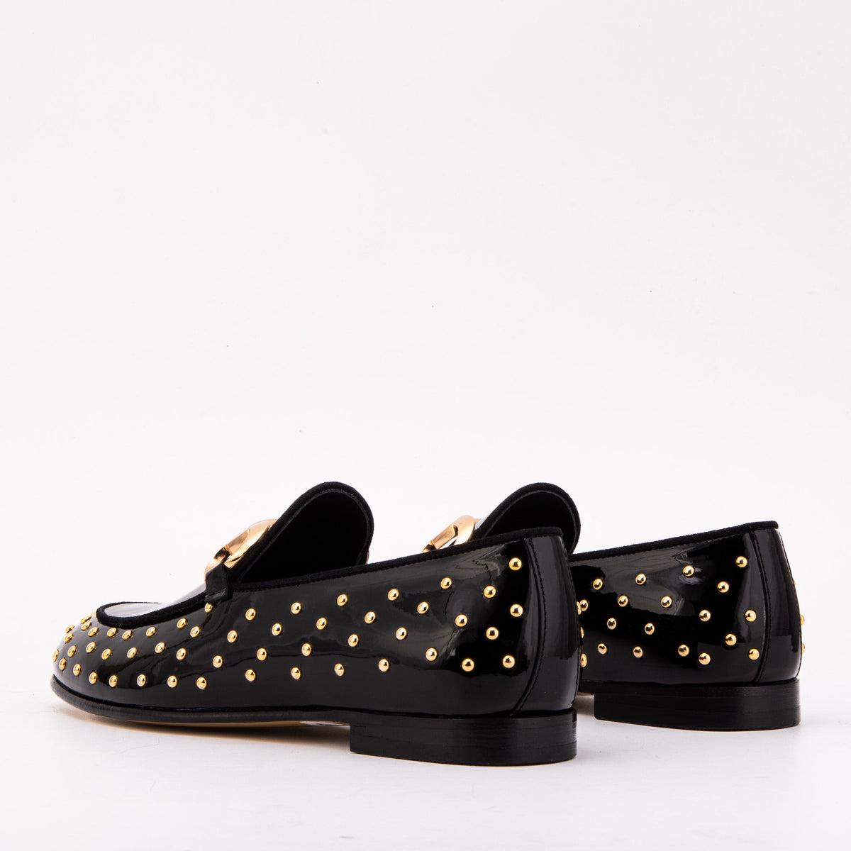 Vinci Leather The Jupiter Shoe Black Spike Leather Bit Dress Loafer Limited Edition Women Shoe – product view 3