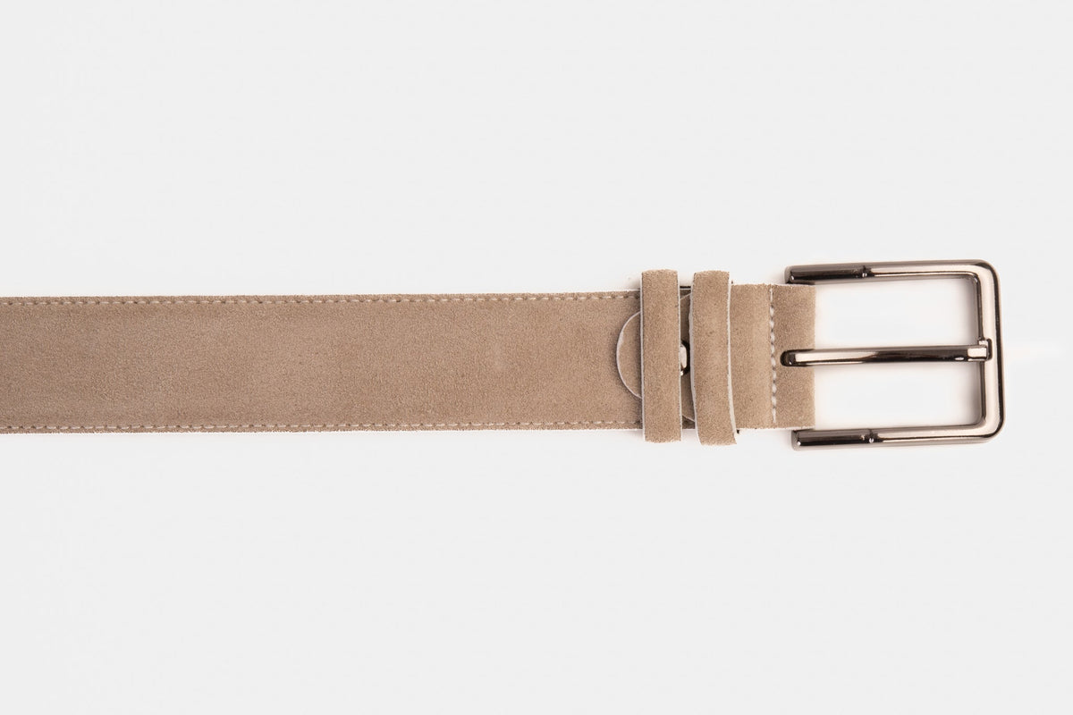 Vinci Leather The Bari Beige Leather Belt – product view 6