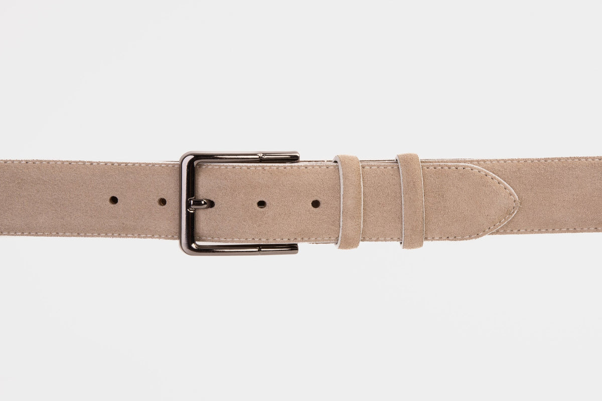 Vinci Leather The Bari Beige Leather Belt – product view 2
