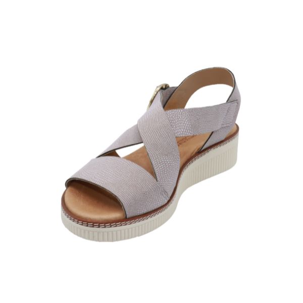 Eric Michael Khloe Strappy Leather Wedge Sandal