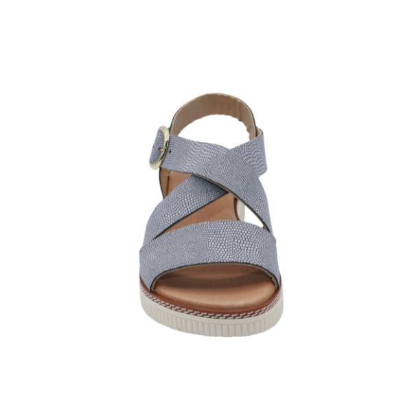 Eric Michael Khloe Strappy Leather Wedge Sandal