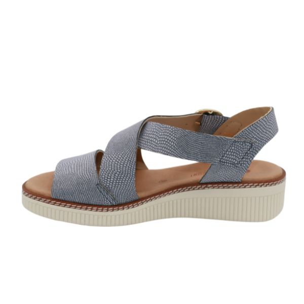 Eric Michael Khloe Strappy Leather Wedge Sandal