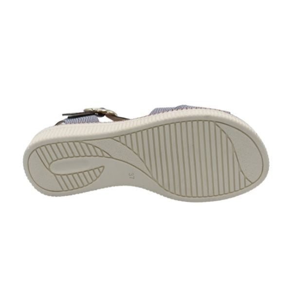 Eric Michael Khloe Strappy Leather Wedge Sandal