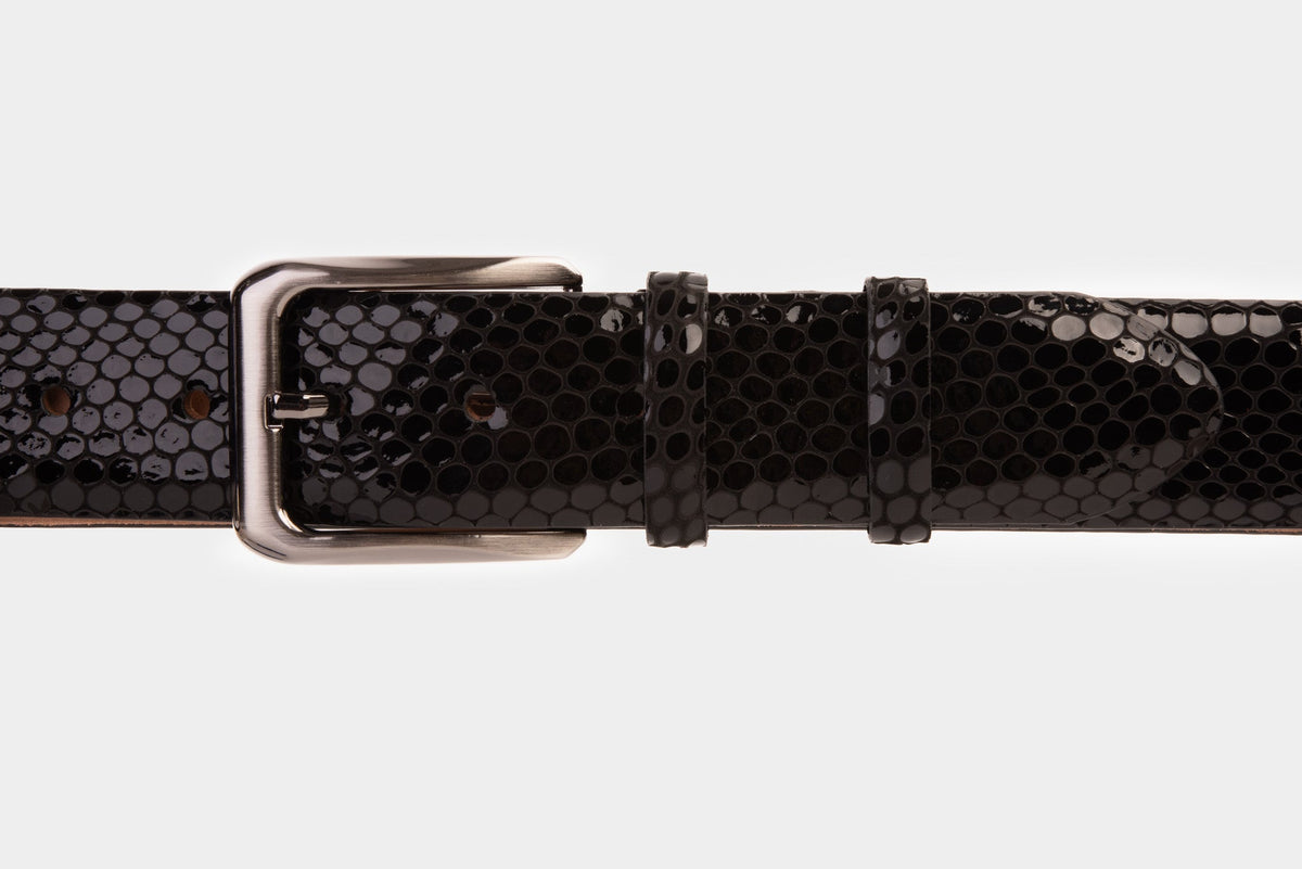 Vinci Leather The King Black Leather Belt – product view 2