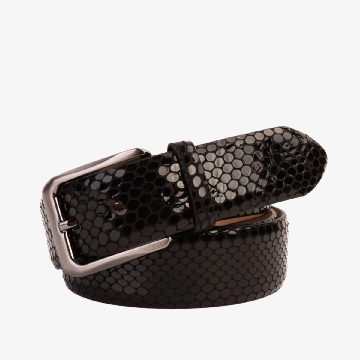 Vinci Leather The King Black Leather Belt – product view 1