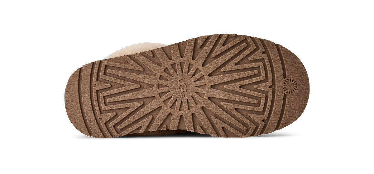 UGG Disquette Womens Platform Slippers — Chestnut Suede