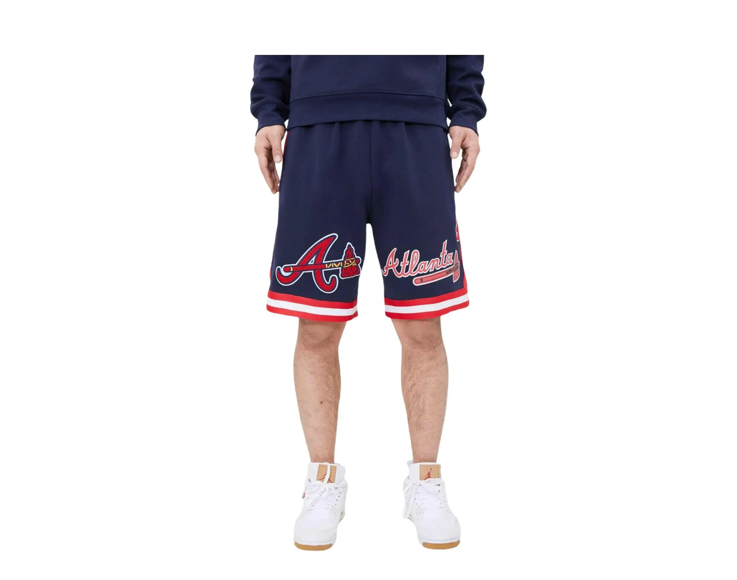 Pro Standard Atlanta Braves Pro Team Jogger Men's Shorts — Midnight Navy