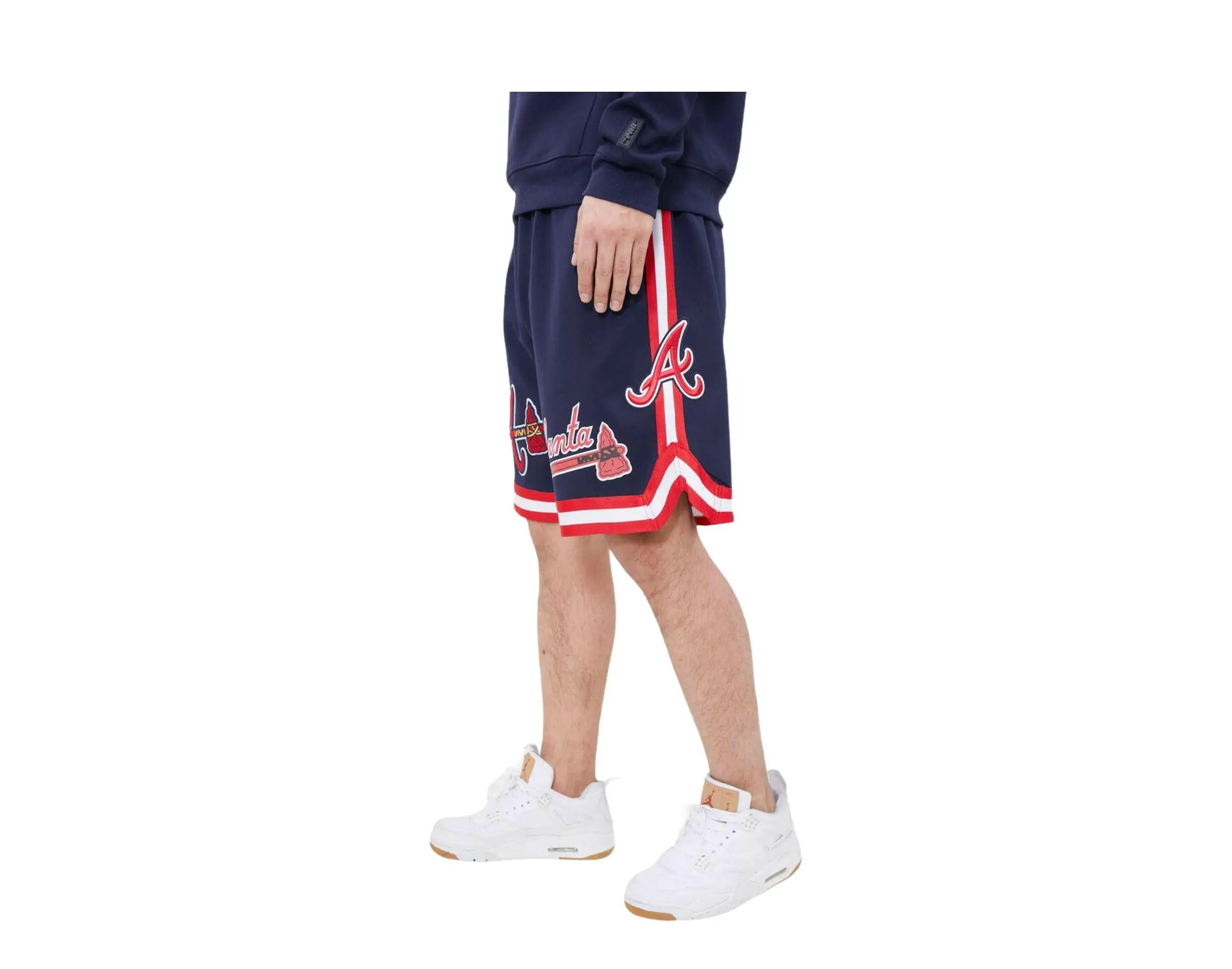 Pro Standard Atlanta Braves Pro Team Jogger Men's Shorts — Midnight Navy